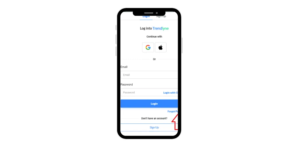 password reset link